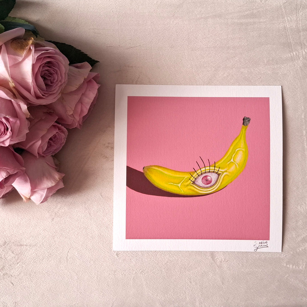 Crazy Fruits - 4er-Serie | 30x30cm - Fine Art Print | Sabine Gorus Art
