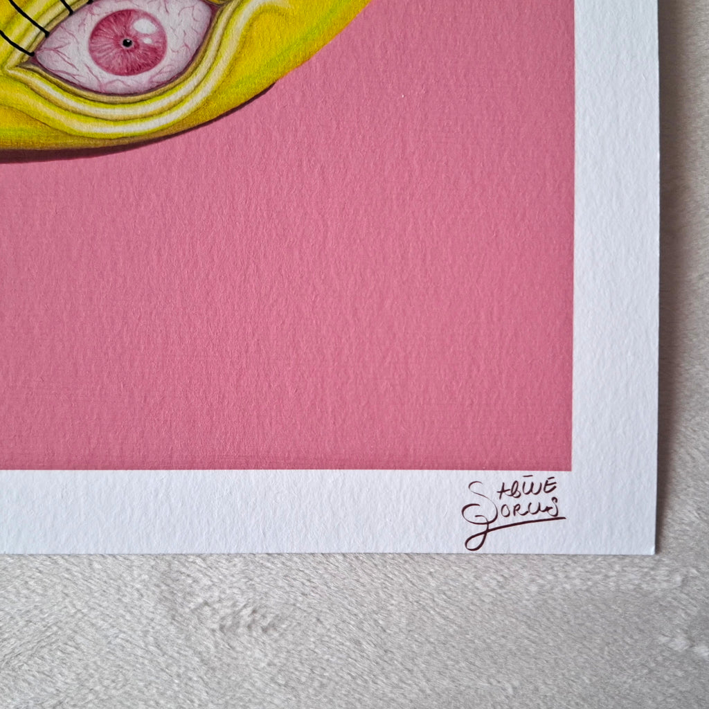 Crazy Fruits - 4er-Serie | 30x30cm - Fine Art Print | Sabine Gorus Art