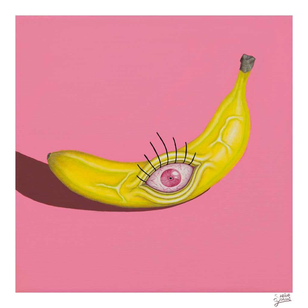 Creepy Banana - Open Edition - Fine Art Print | Sabine Gorus Art