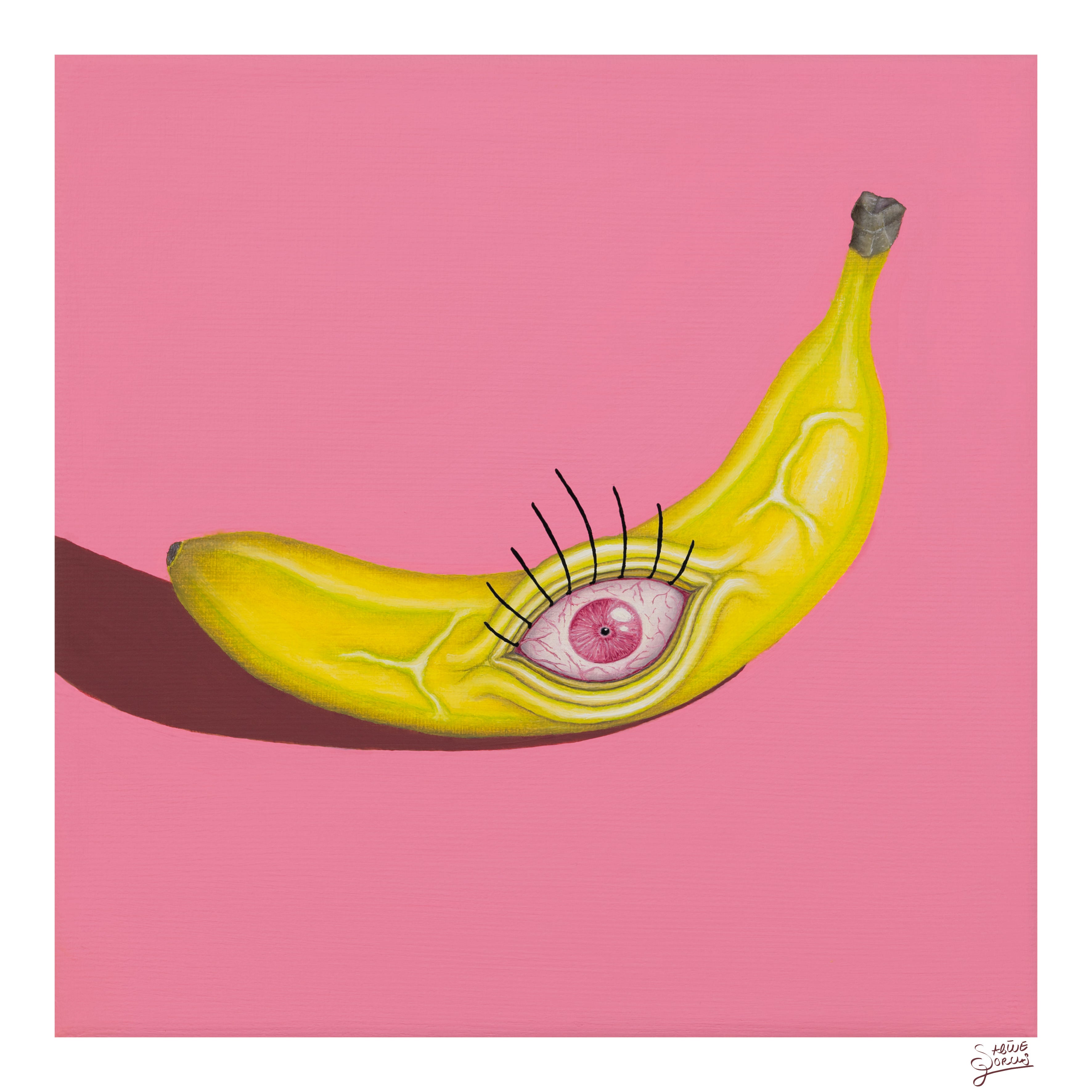 Creepy Banana - Open Edition - Fine Art Print | Sabine Gorus Art