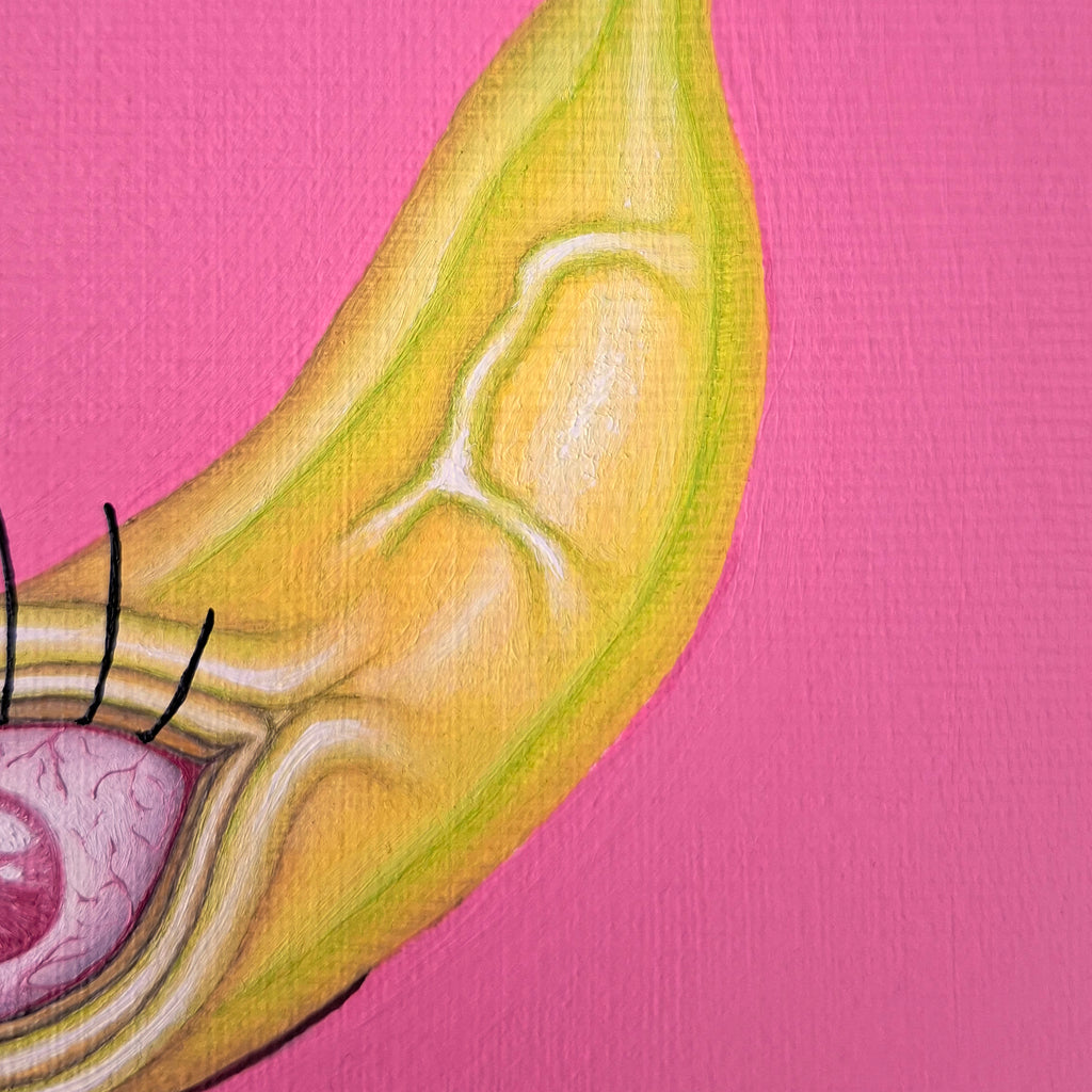 Creepy Banana - Original - Original Artwork | Sabine Gorus Art