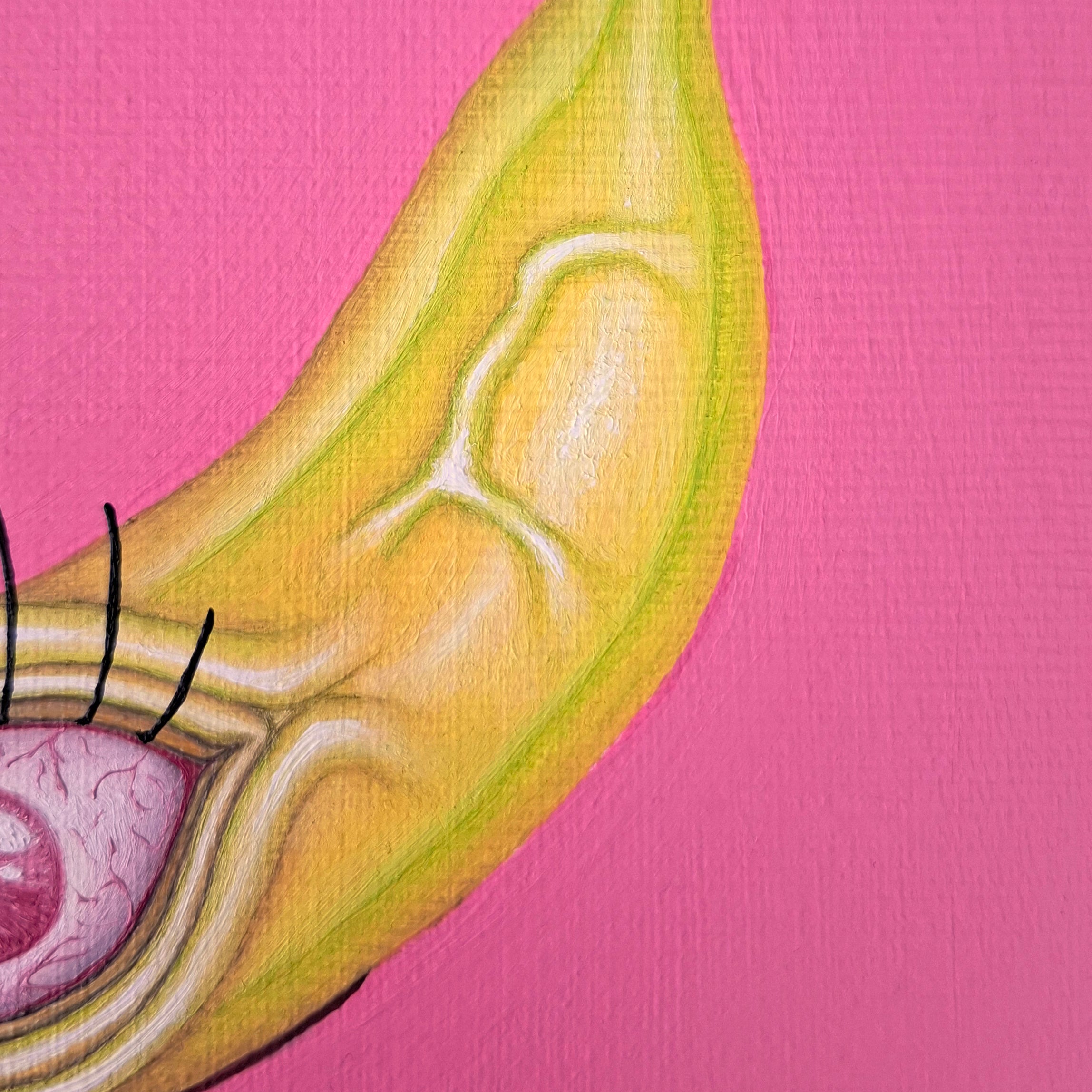 Creepy Banana - Original - Original Artwork | Sabine Gorus Art