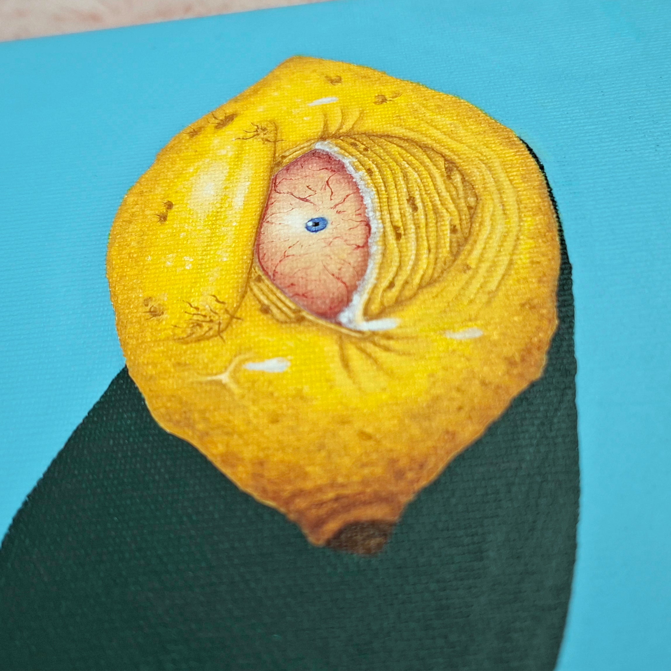 Nervous Lemon - Original - Original Artwork | Sabine Gorus Art