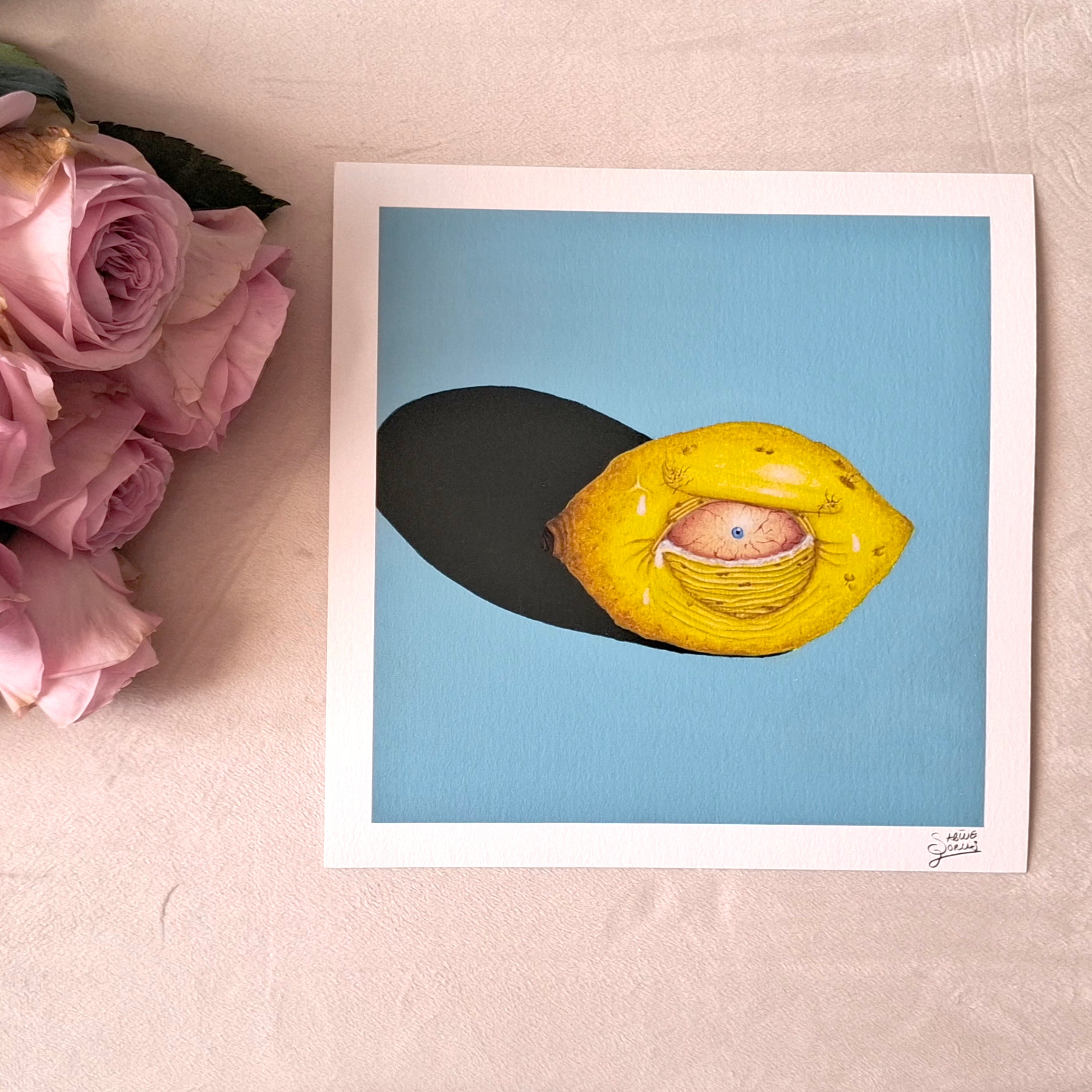 Crazy Fruits - 4er-Serie | 30x30cm - Fine Art Print | Sabine Gorus Art