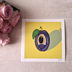 Crazy Fruits - 4er-Serie | 30x30cm - Fine Art Print | Sabine Gorus Art