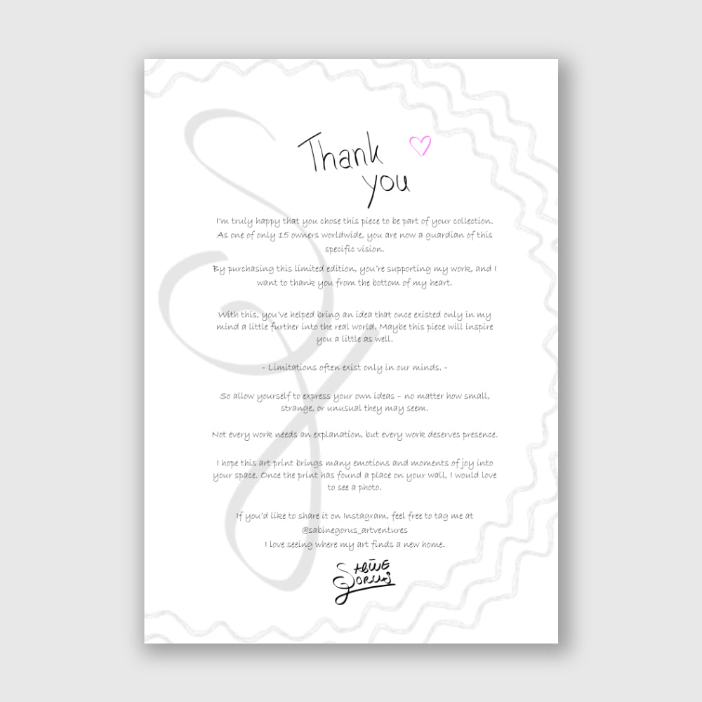 Jenna - Limited Edition - Fine Art Print | Sabine Gorus Art
