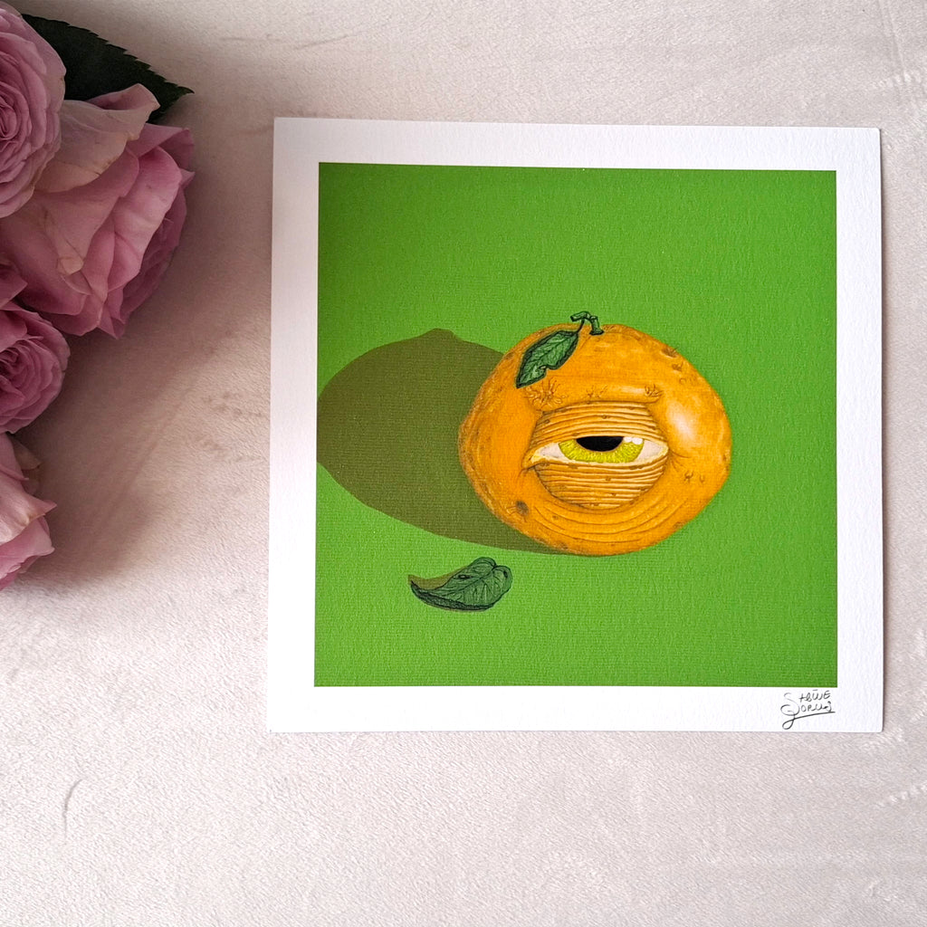 Crazy Fruits - 4er-Serie | 30x30cm - Fine Art Print | Sabine Gorus Art